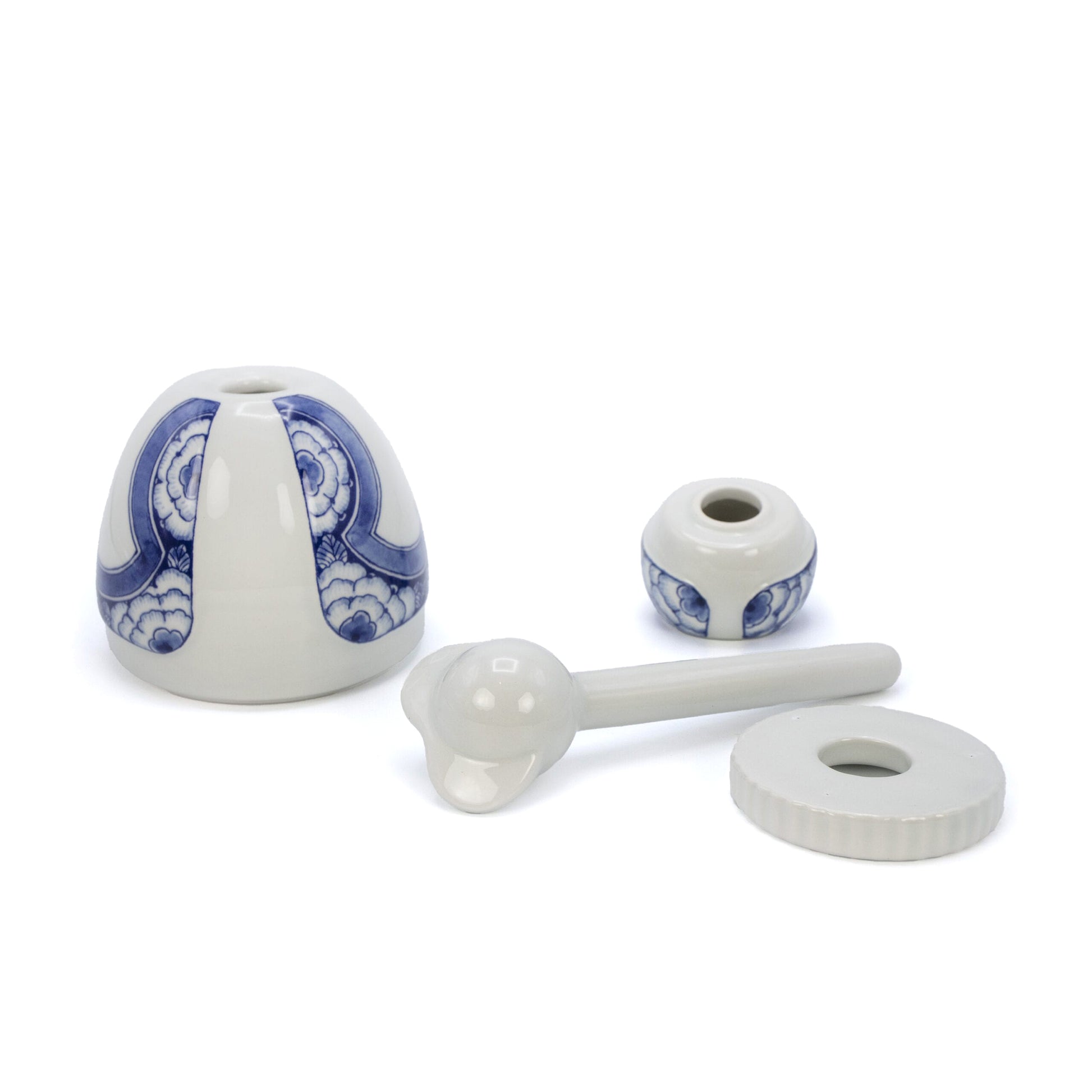 Proud Mary Ribbon Flower│Royal Delft│Porceleyne Fles│art. 46605000│losse onderdelen liggend