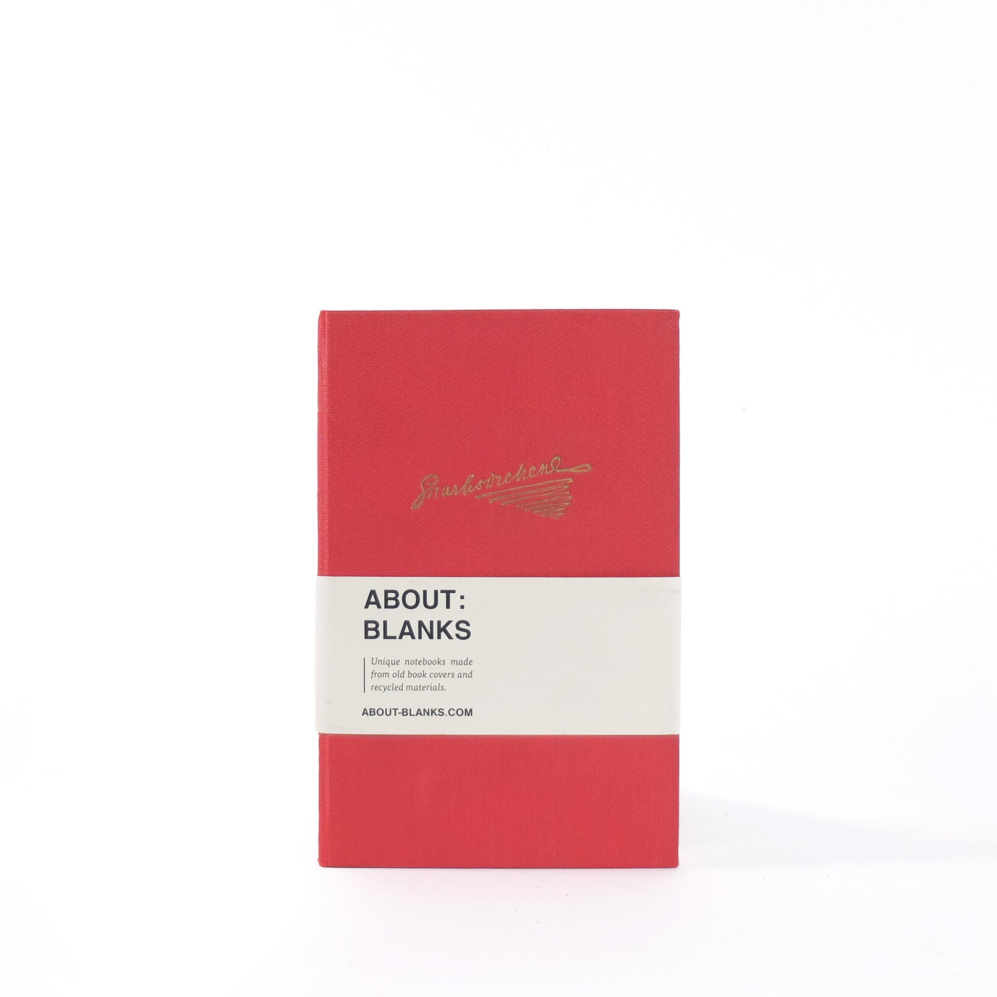 About Blanks Notitieboek Medium Nr 16│vooraanzicht met label