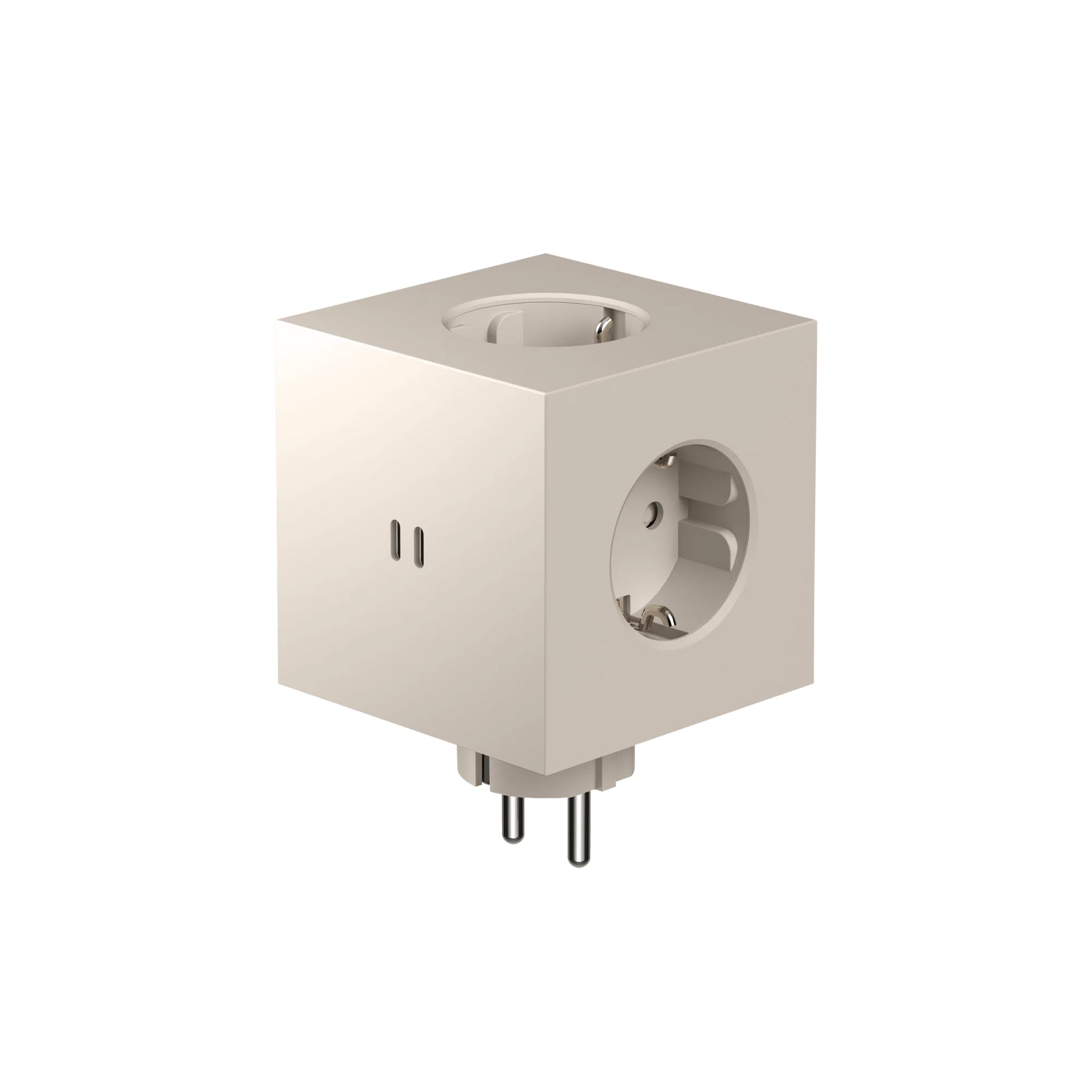 Avolt Square 2 Stekkerdoos & USB-C Oplader│Nomad Sand│art. SQ2-EUFC30-WMBE│vooraanzicht met witte achtergrond