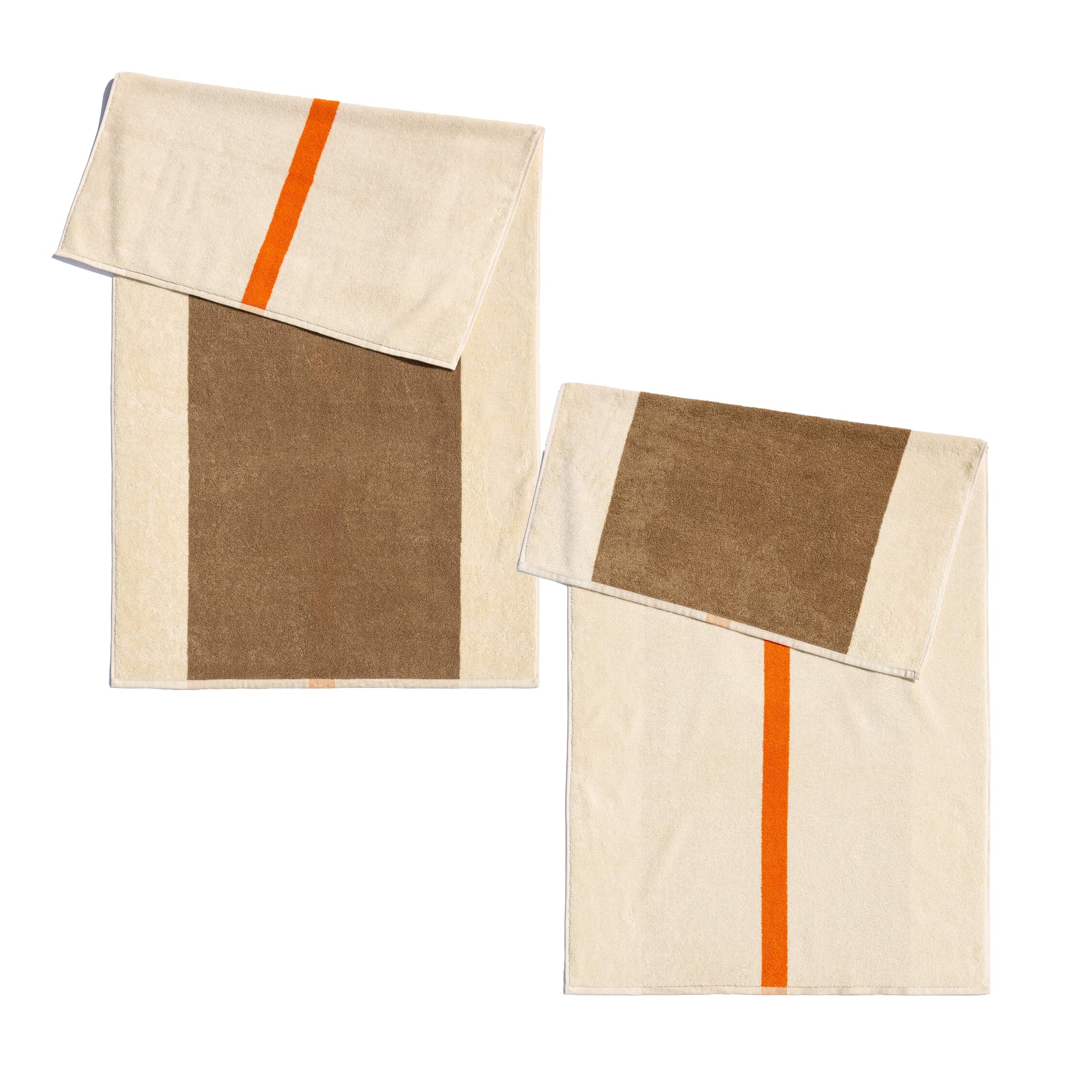 Badhanddoek 70x14 Orange&Honey│Martens&Martens-Suite702│art. MMTT70ORHO│voor- en achterkant
