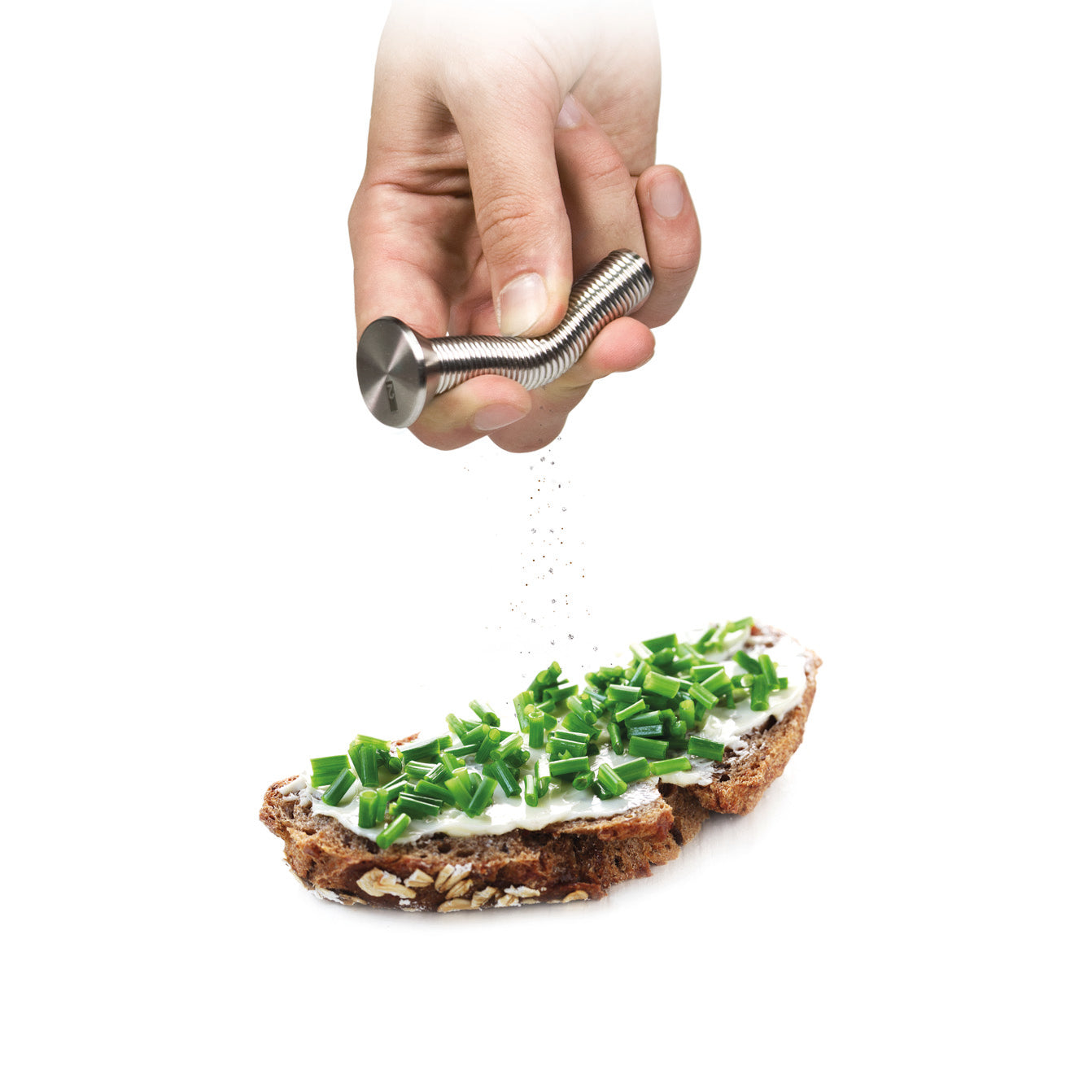 Bend-it Schroeven Peper en Zout│Take2-Design│art. 98001│peper strooiend op sandwich