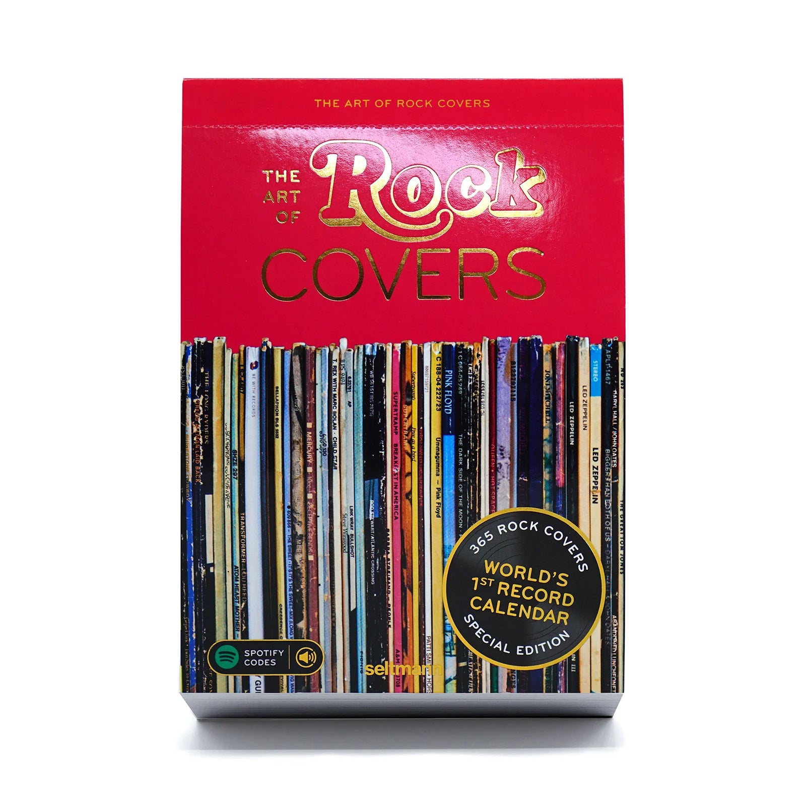 Scheurkalender The Art of Rock Covers│Platenhoezen│art. 978-3-949070-37-2│voorkant witte achtergrond
