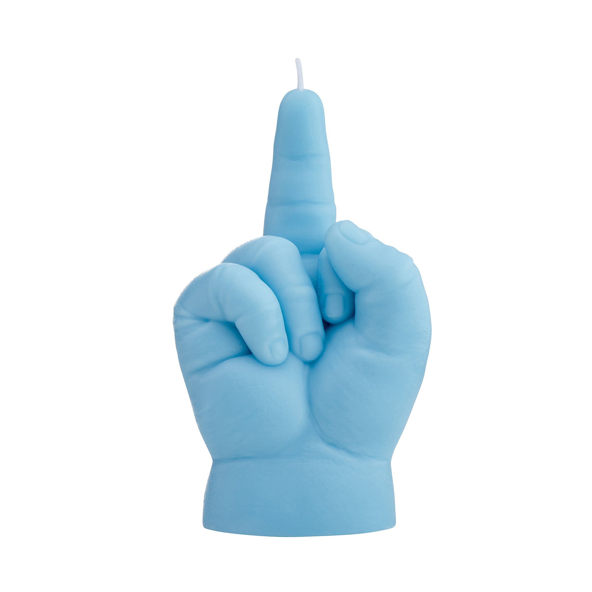 Candlehand F*ck You Kaars Baby Lichtblauw│art. BB-FCK-BLUE│achterkant
