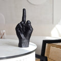 Candlehand F*ck You Kaars Zwart│art. FCK-BLACK│op witte salontafel