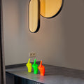 Candlehand Fuck You Kaars neon Orange│art. FCK-NEO-ORANGE│op keukenblad onder lamp