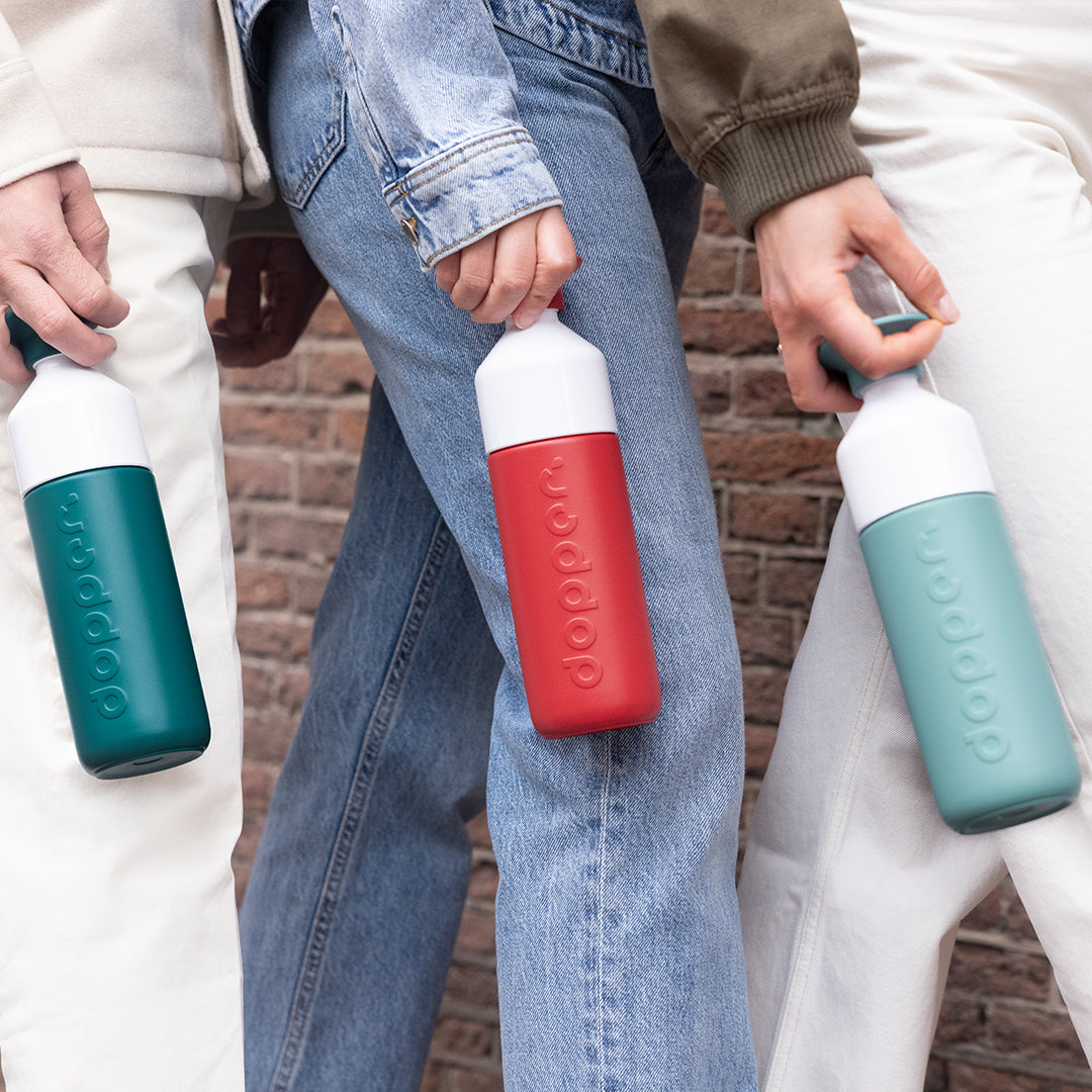 Dopper Insulated large Deep Coral│Thermosfles 580ml Rood│verschillende kleuren in handen