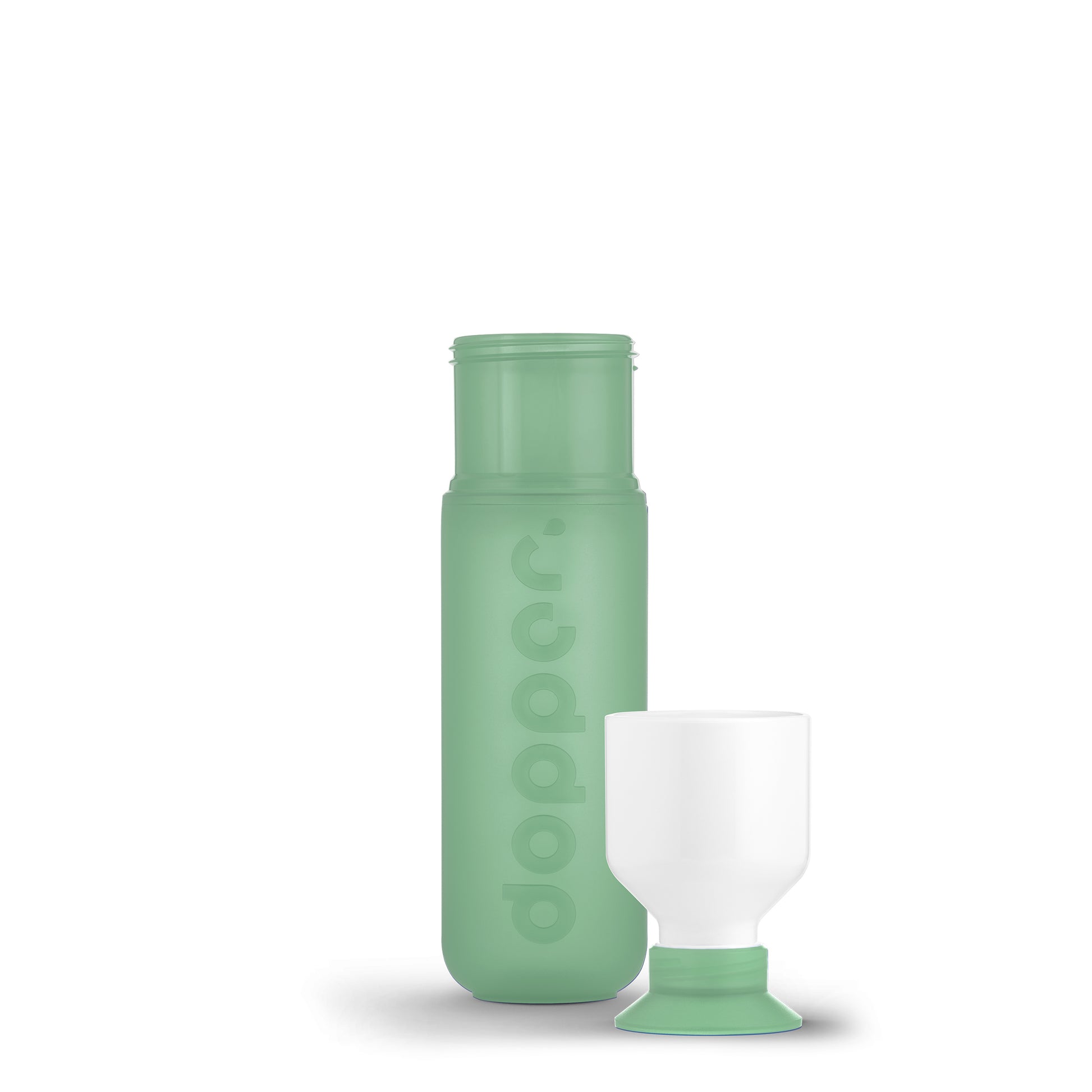 Dopper Original Moody Mint│Waterfles 450ml│ar. 3759│voorkant met dop als beker
