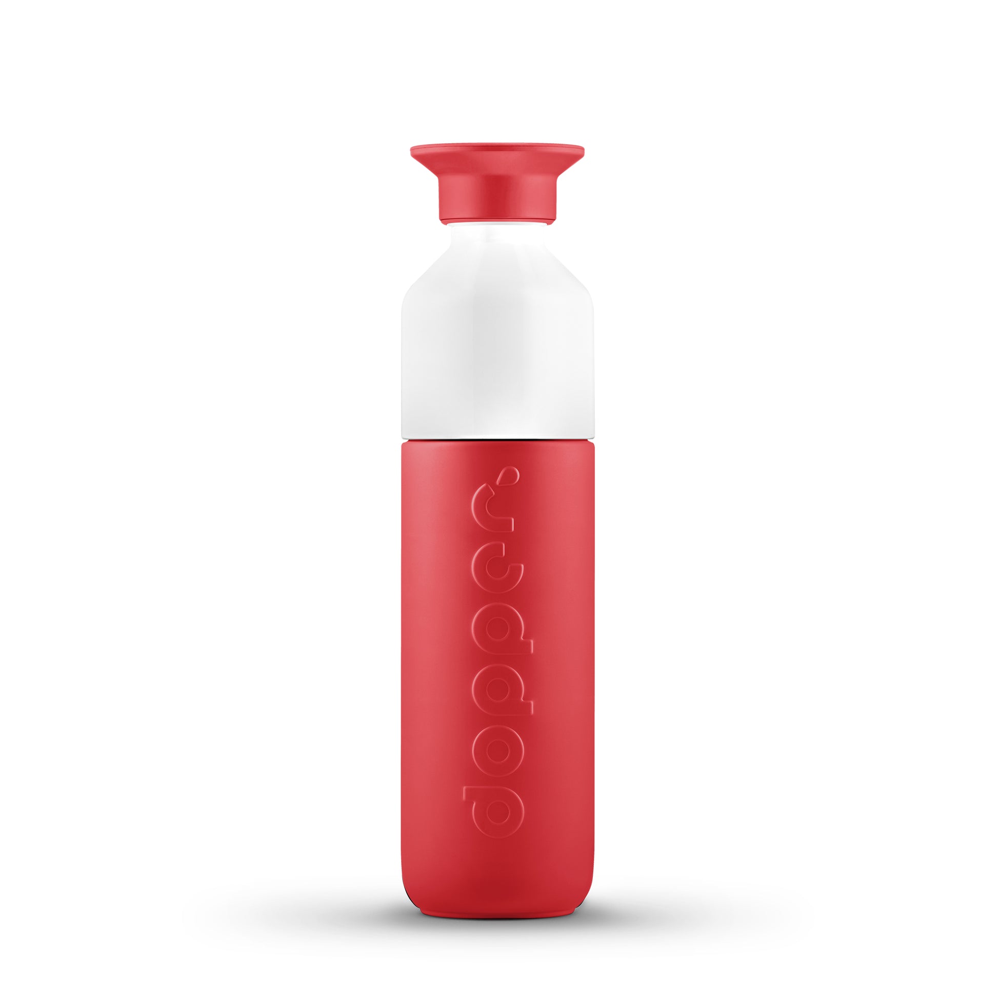Dopper Insulated Small Deep Coral│Thermosfles 350ml Rood│art. 5272│Voorkant met witte achtergrond