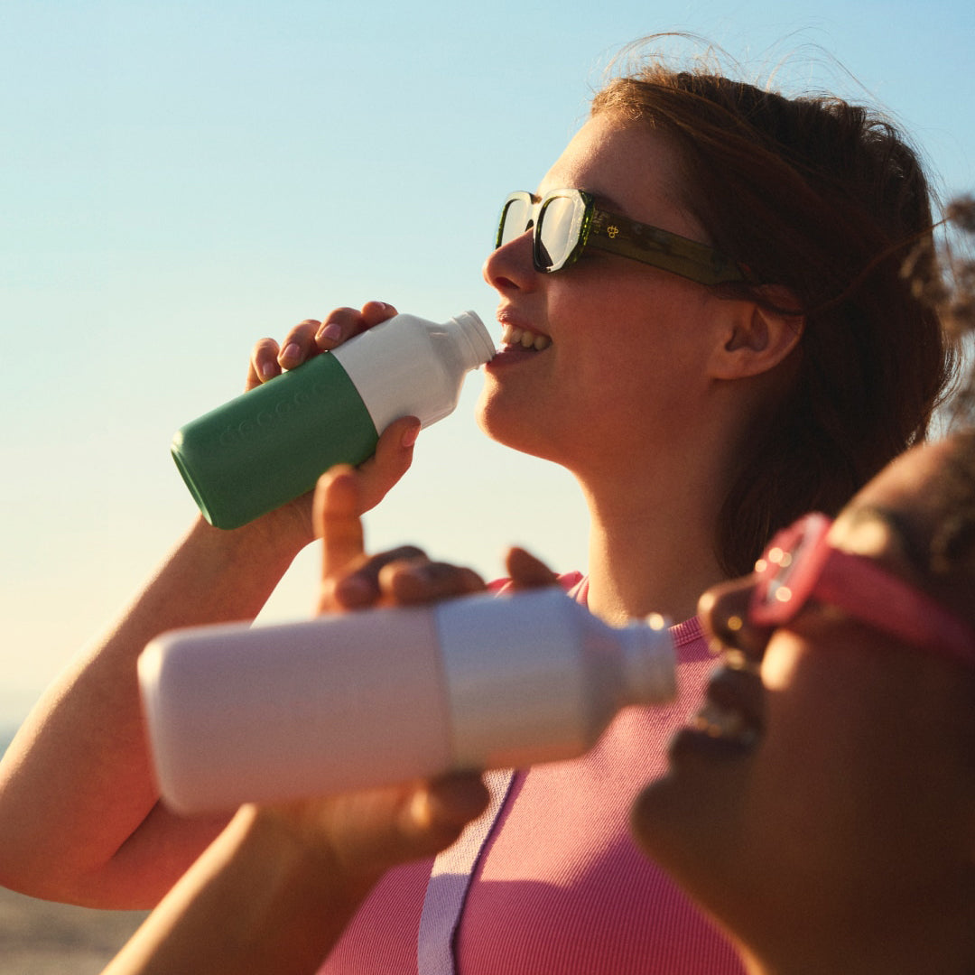 Dopper Steel Fresh Green│Drinkfles 350ml│art 7337│vrouwen drinken uit fles