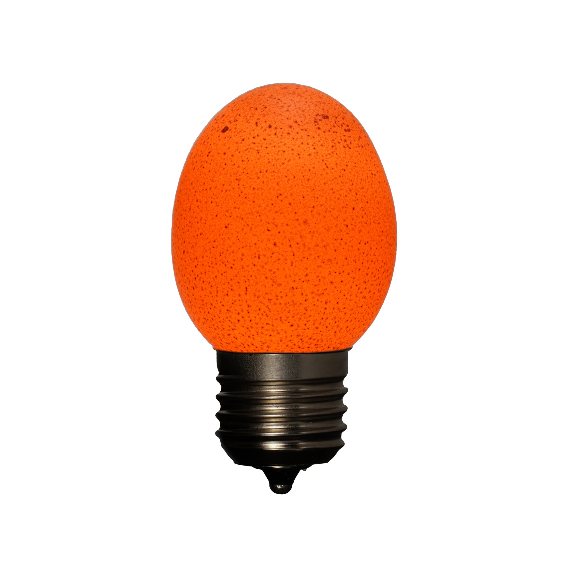 Egglamp Bruin│vooraanzicht met licht aan