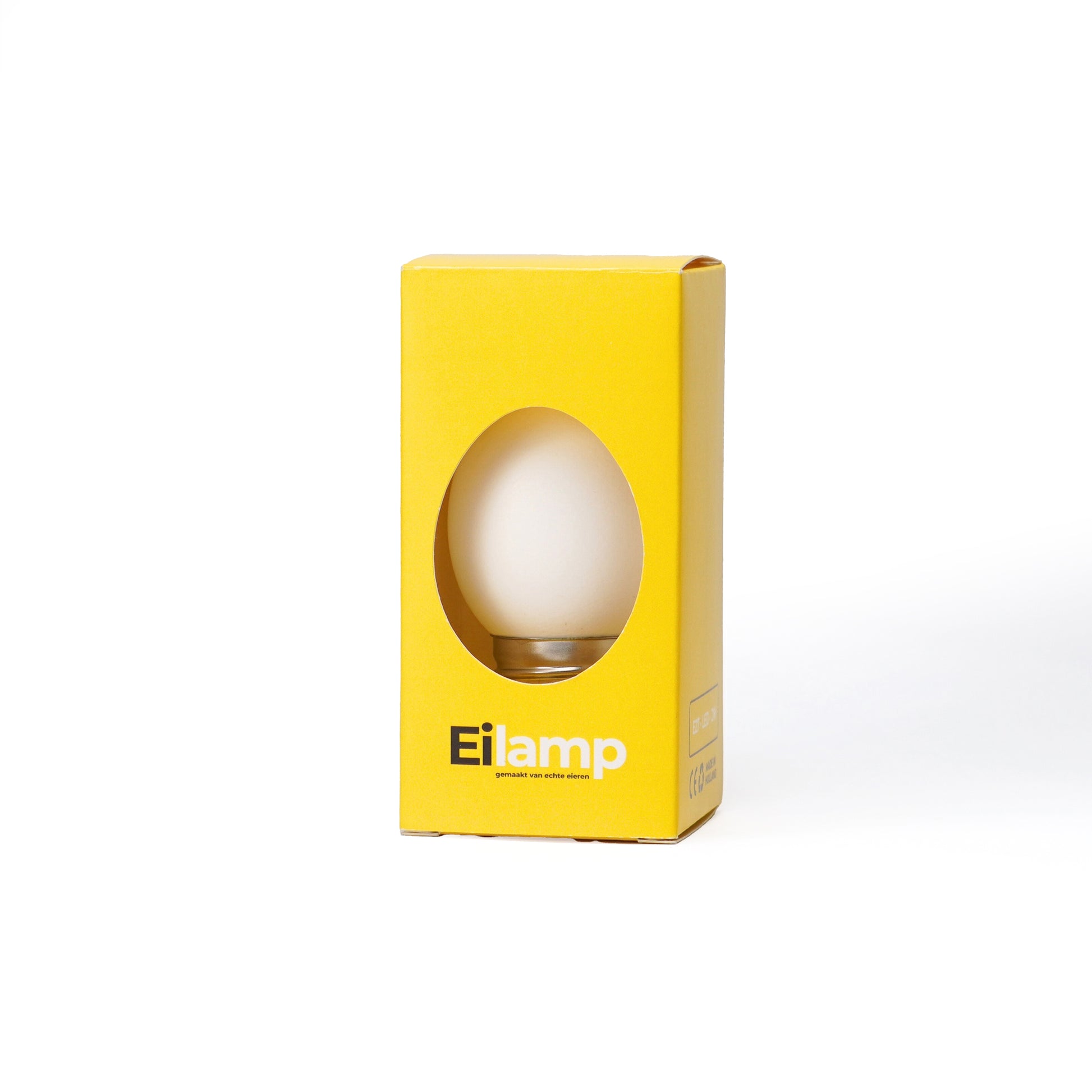 Egglamp Wit│verpakking met witte achtergrond