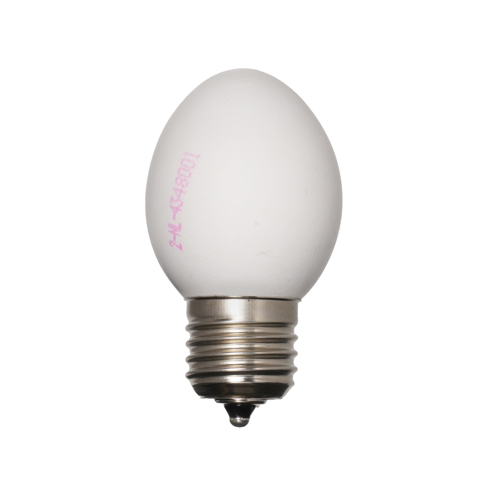 Egglamp Wit│vooraanzicht met witte achtergrond