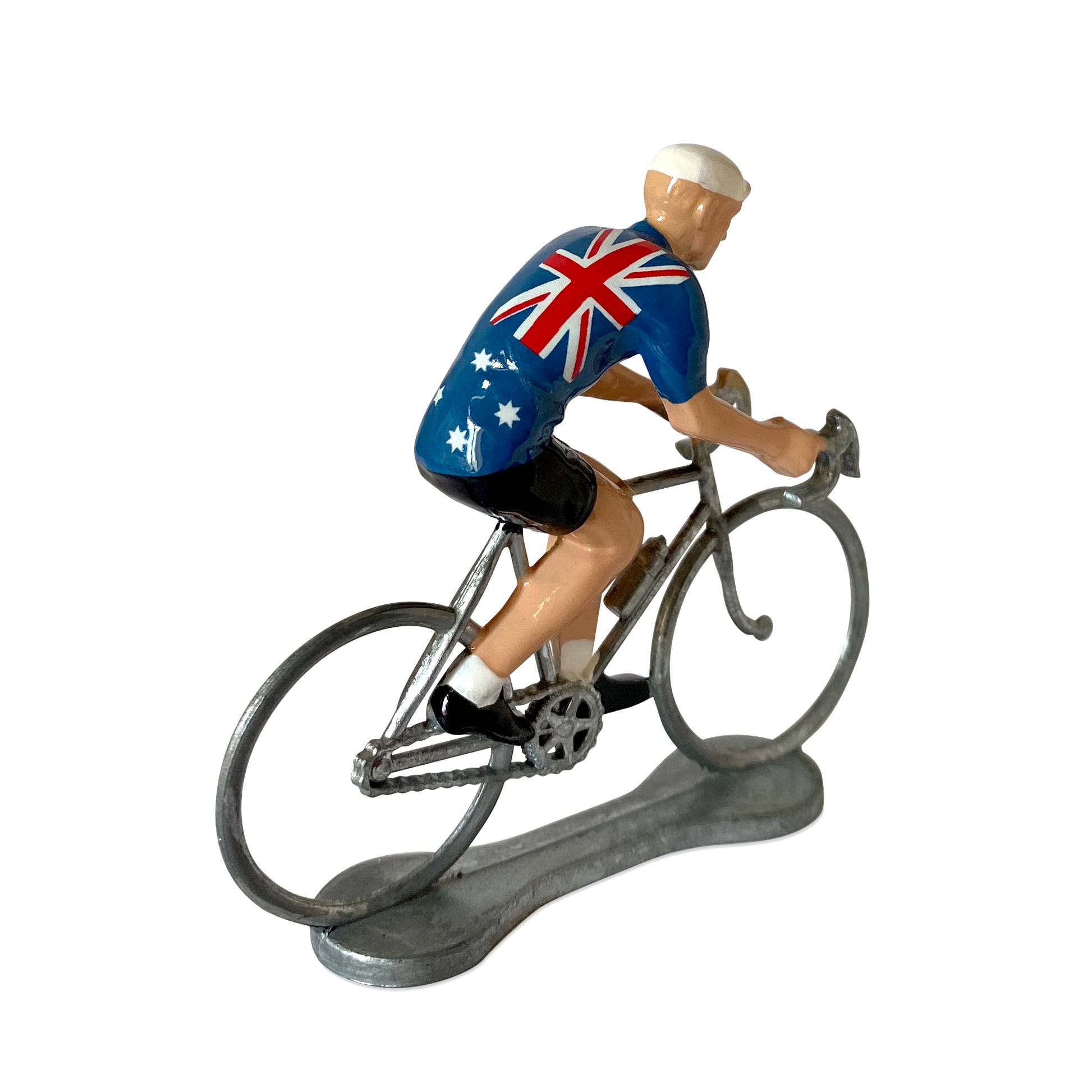 Miniatuur Wielrenner Fietser Australië│Bernard&Eddy│art. 303285│achterkant schuin