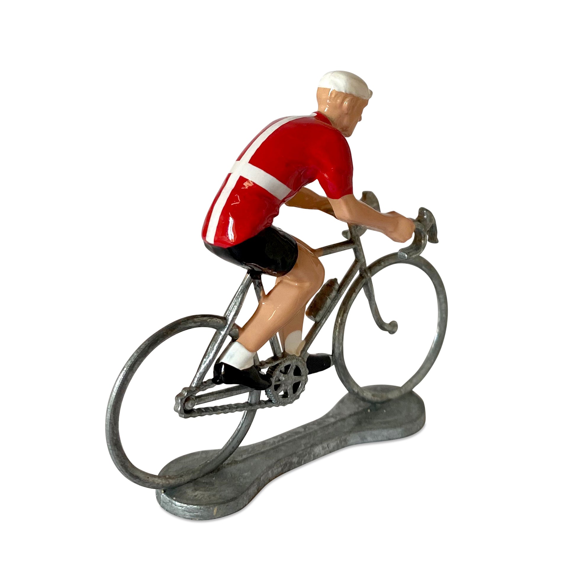 Miniatuur Wielrenner Fietser Denemarken│Bernard&Eddy│art. 303094│achterkant schuin