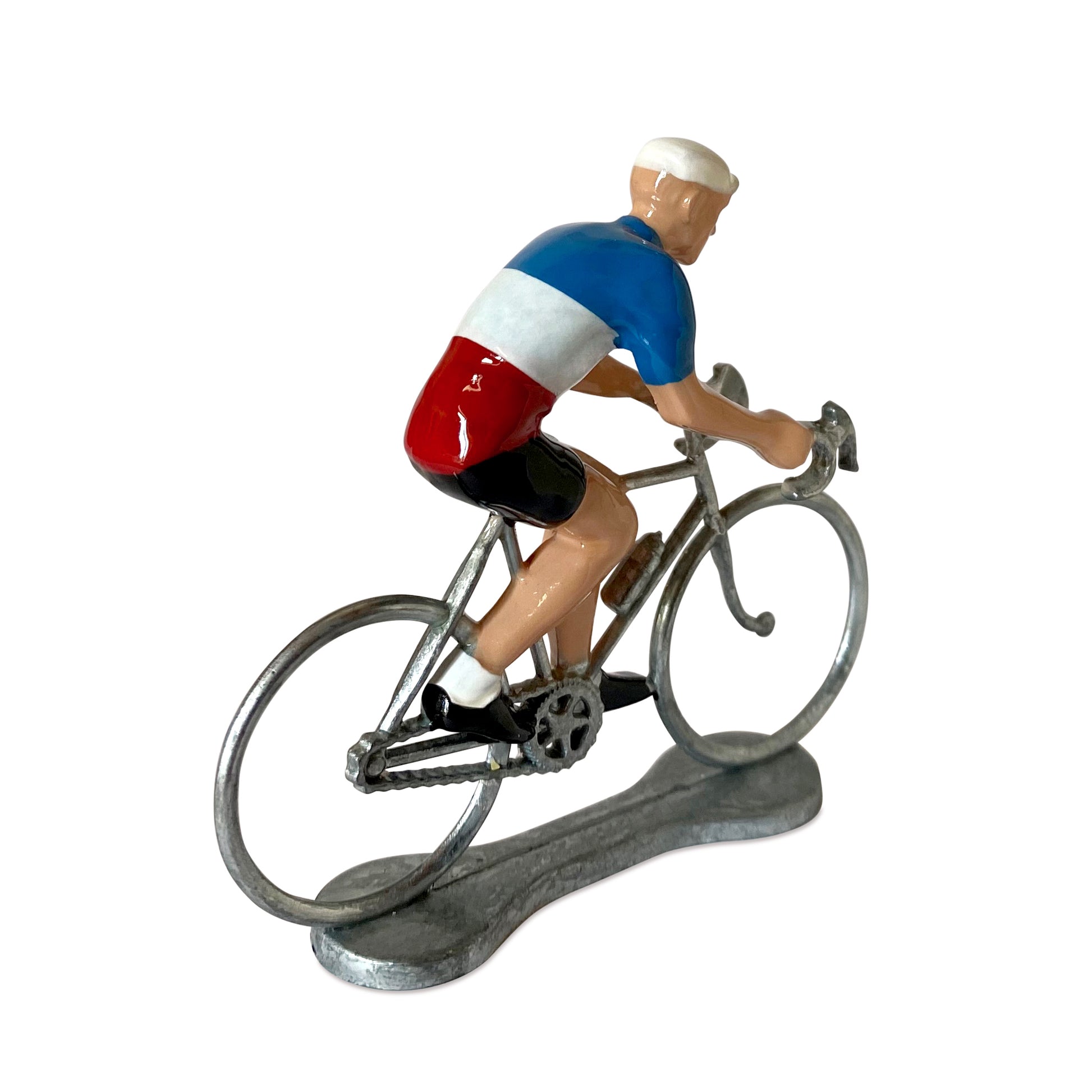 Miniatuur Wielrenner Fietser Frankrijk│Bernard&Eddy│art. 30117│achterkant schuin