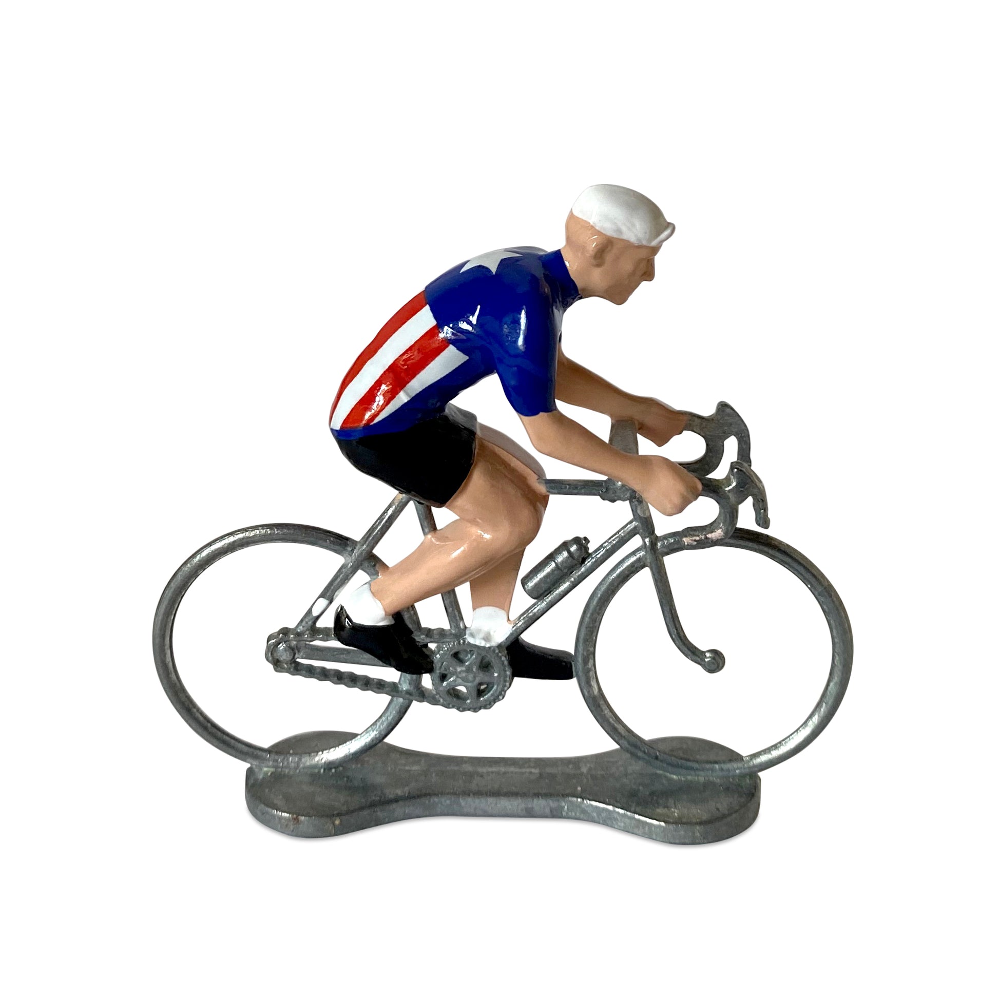 Miniatuur Wielrenner Fietser USA│Bernard&Eddy│art. 303193│zijaanzicht