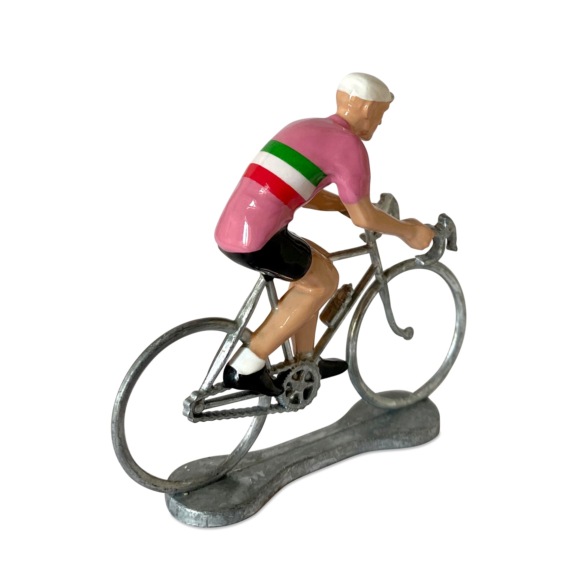 Miniatuur Wielrenner Fietser Roze Trui│Bernard&Eddy│art. 303230│achterkant schuin