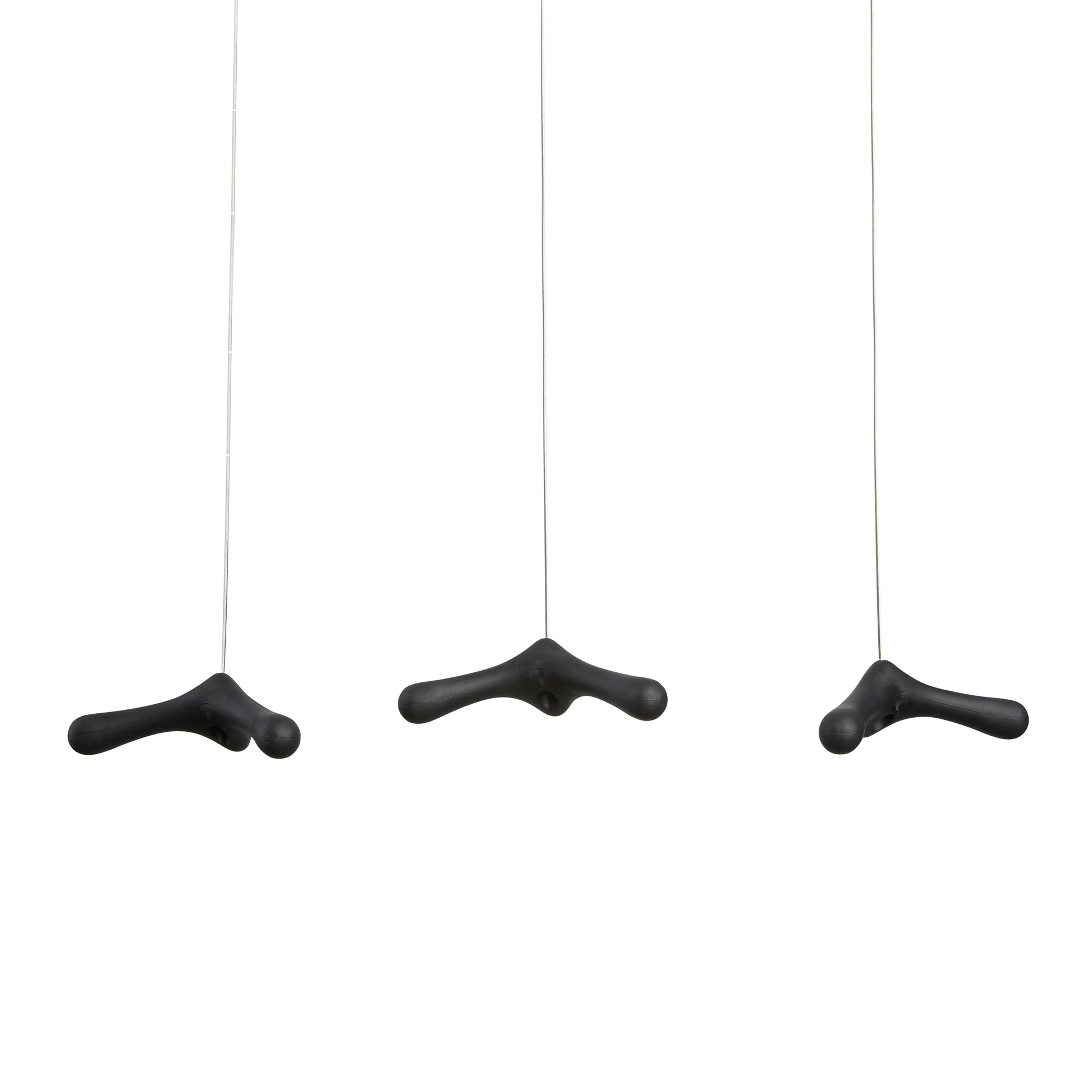 Flying Hooks Kapstok Single│Bos en Couvée│Goods│art. FH 10.01│3 haken op rij zonder jas