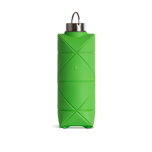 Difold Origami Waterfles Mighty Green│art. DFOB25/750GREE│GIF open en dicht