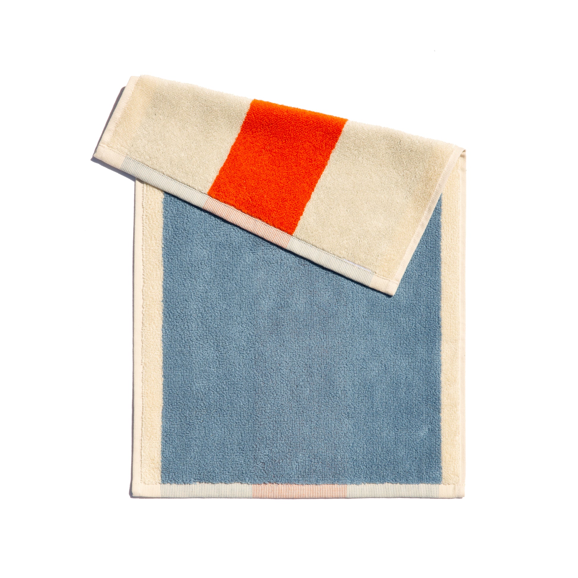 Gastendoekjes Martens & Martens Suite702│art. MMTTSET30LISYSK│sky blue oranje achterkant