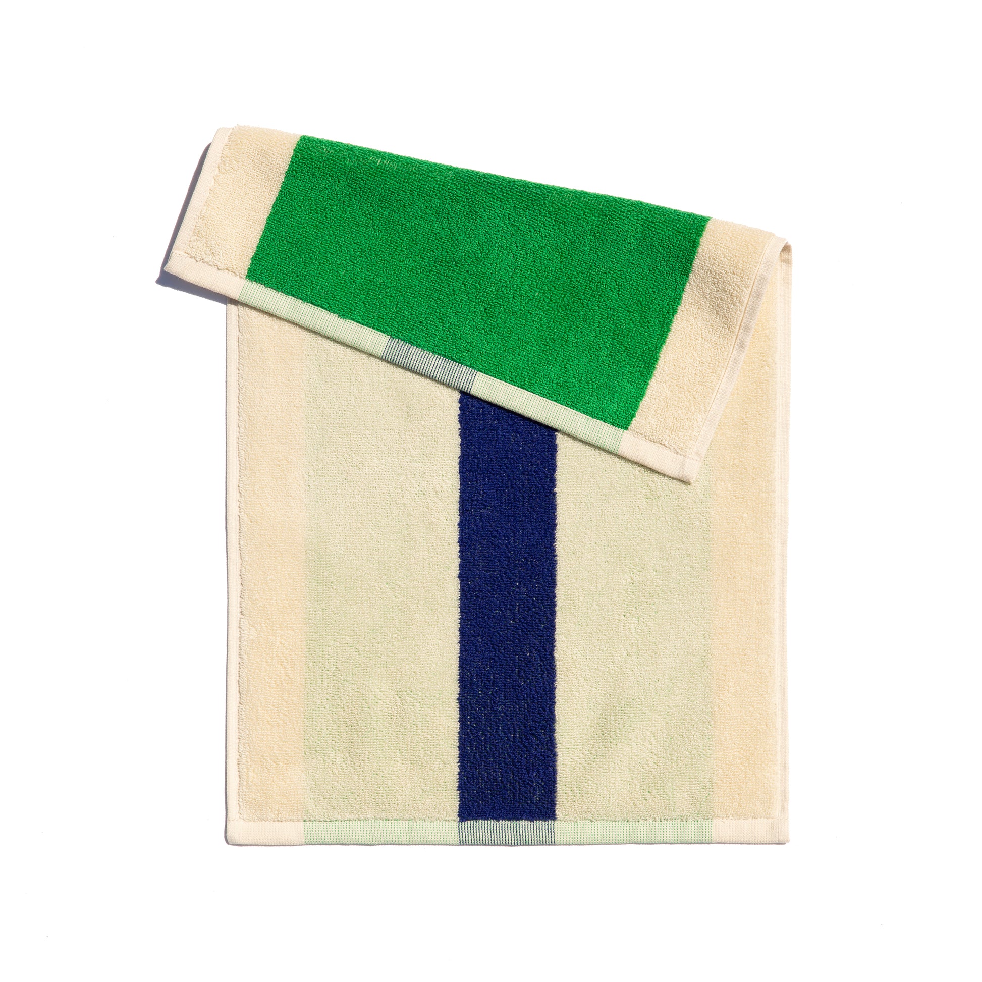 Gastendoekjes Martens & Martens Suite702│art. MMTTSET30PIRBBR│groen-blauw voorkant