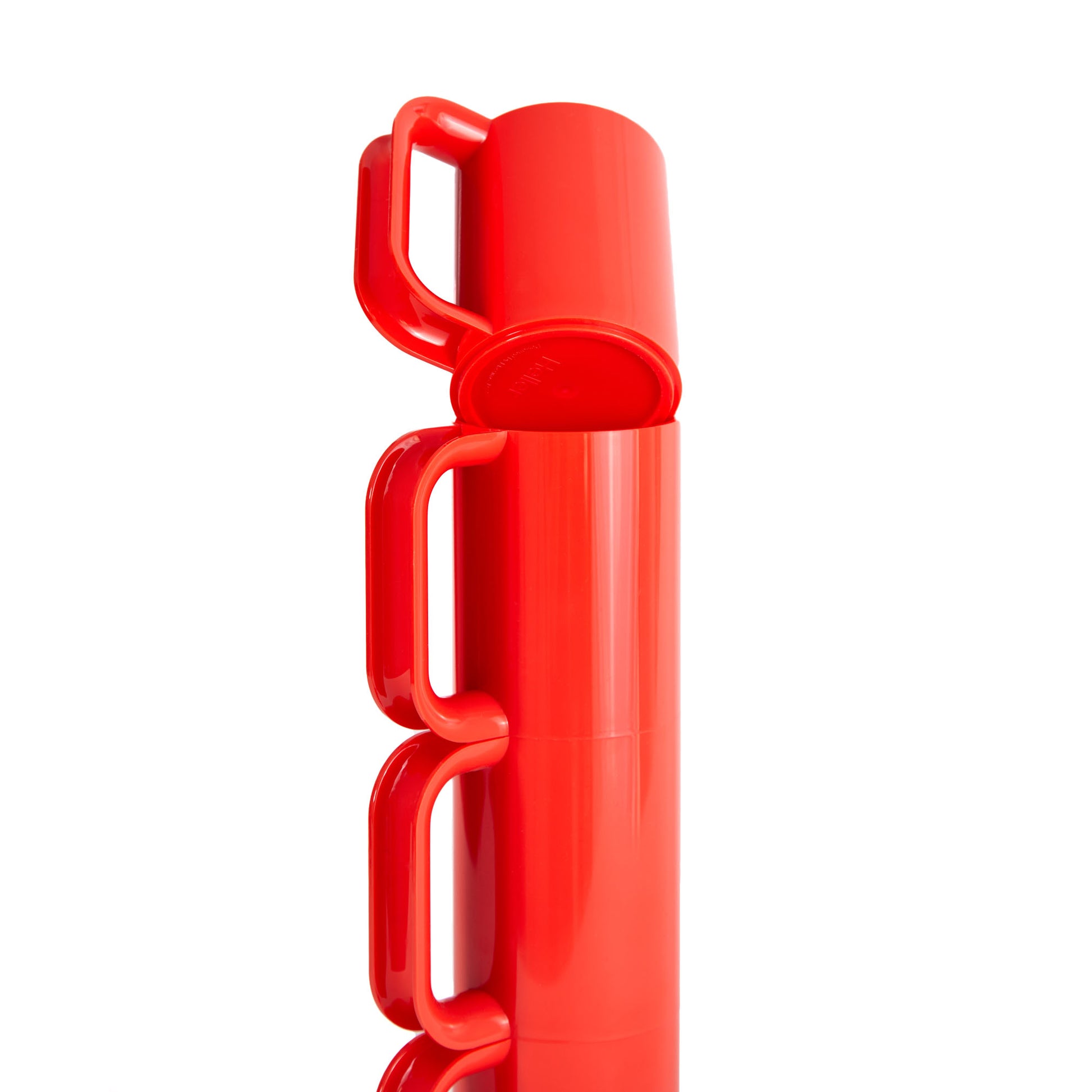 Heller Max Dinnerware│Mugs Orange set/6│Vignelli│art. HWM-OR06│bovenste mokken op stapel