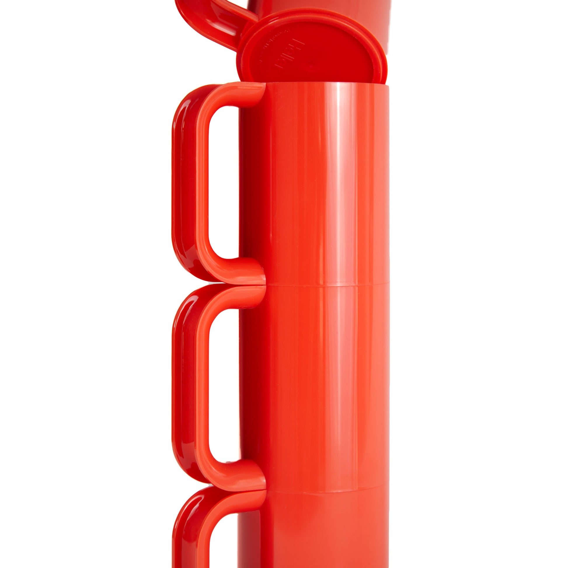 Heller Max Dinnerware│Mugs Orange set/6│Vignelli│art. HWM-OR06│detail gestapelde mokken