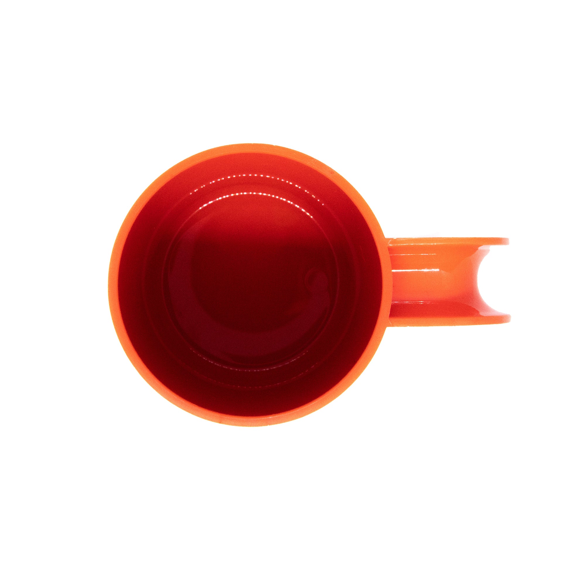 Heller Max Dinnerware│Mugs Orange set/6│Vignelli│art. HWM-OR06│losse mok bovenkant