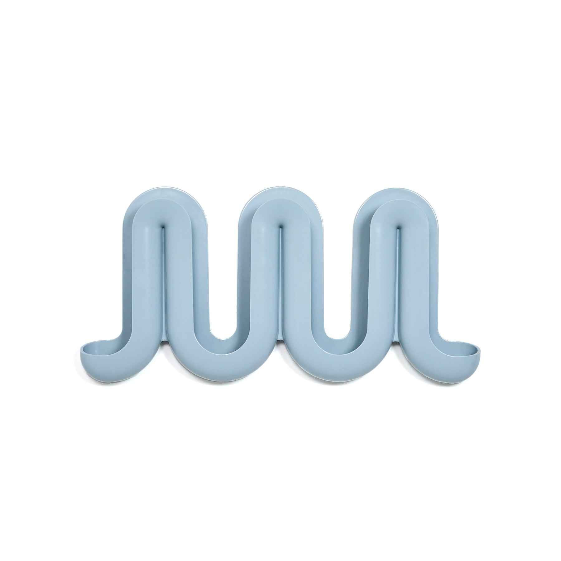 Heller Swell Wandkapstok Blauw│art. 3303-10│vooraanzicht met witte achtergrond