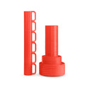 Heller Max Dinnerware│Mugs Orange set/6│Vignelli│art. HWM-OR06│alle onderdelen servies gestapeld in kolom