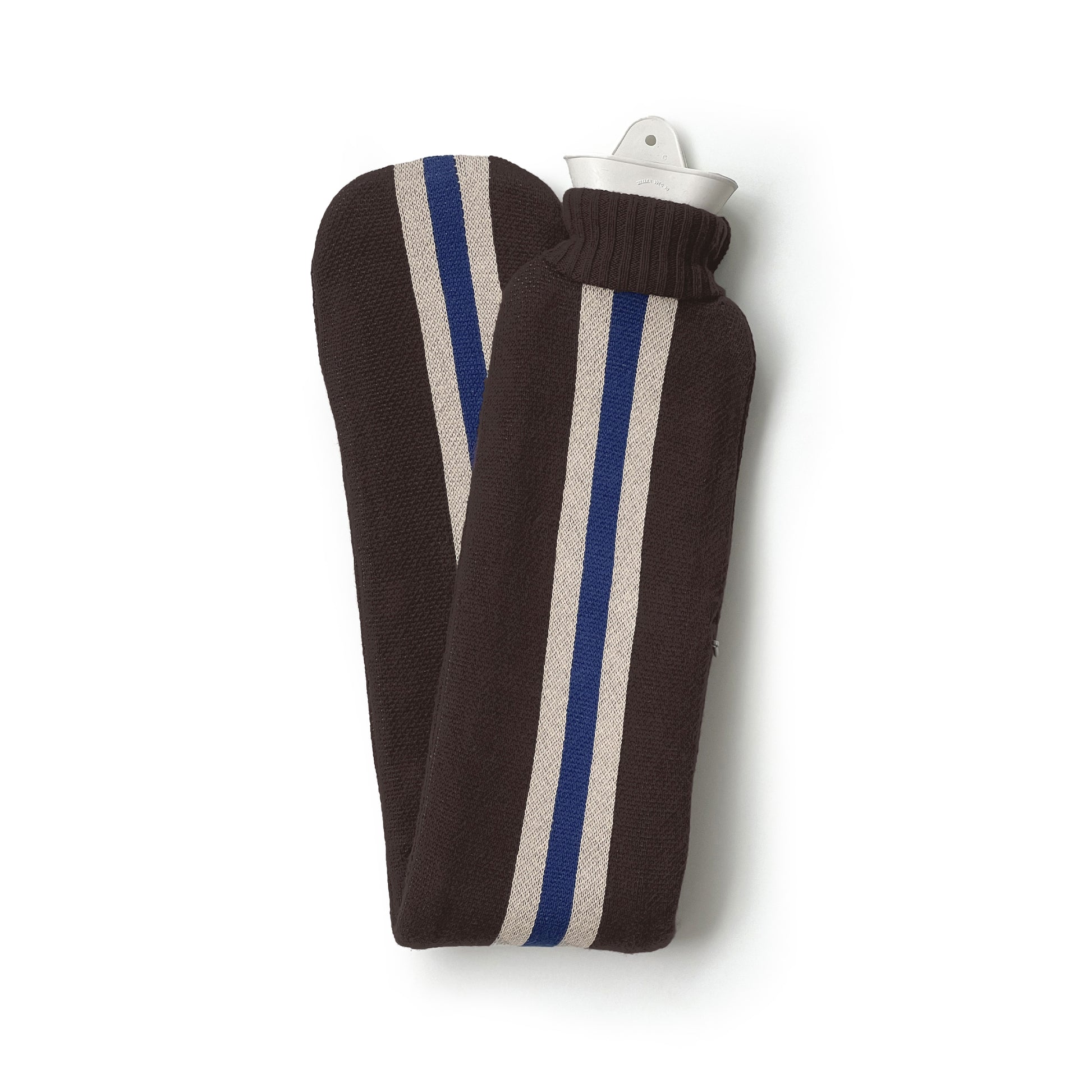 Warmwaterkruik XL Katoen College Brown│Suite702│art. XLHWBCB│liggend dubbelgevouwen met witte achtergrond
