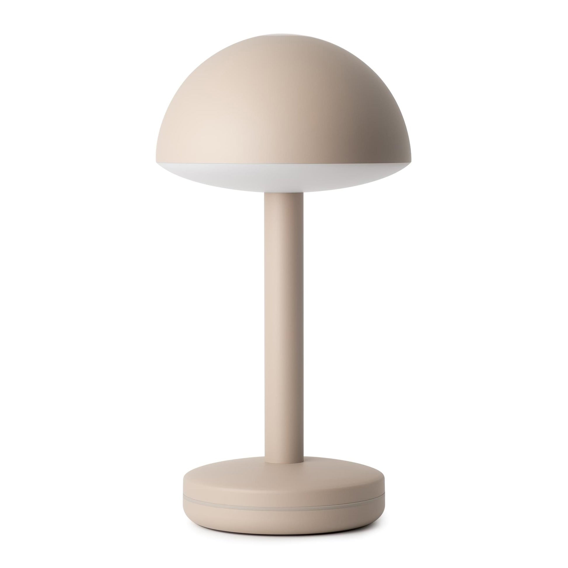 Humble Bug Oplaadbare Tafellamp Beige│Voorkant met witte achtergrond│art. HUMTL00302