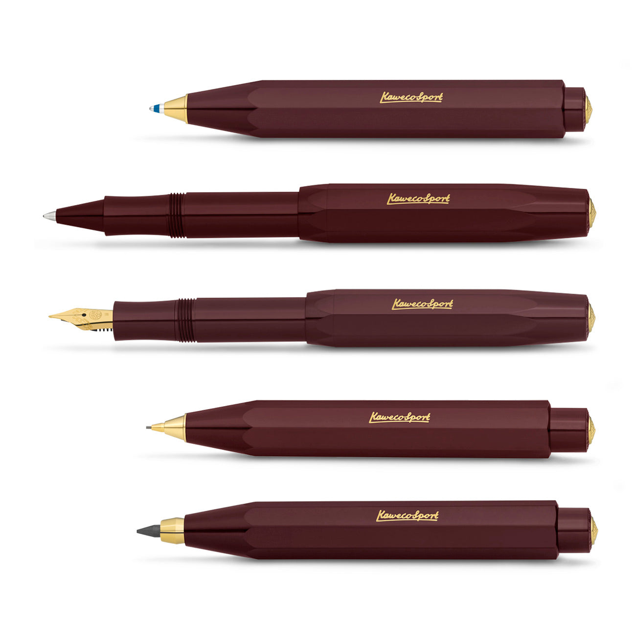 Kaweco CLASSIC SPORT Vulpotlood Bordeaux│art. 1510498│alle modellen uit serie