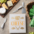 Cheese Tools - The Essentials│Printworks│art. W0627│bovenaanzicht naast diverse soorten kaas