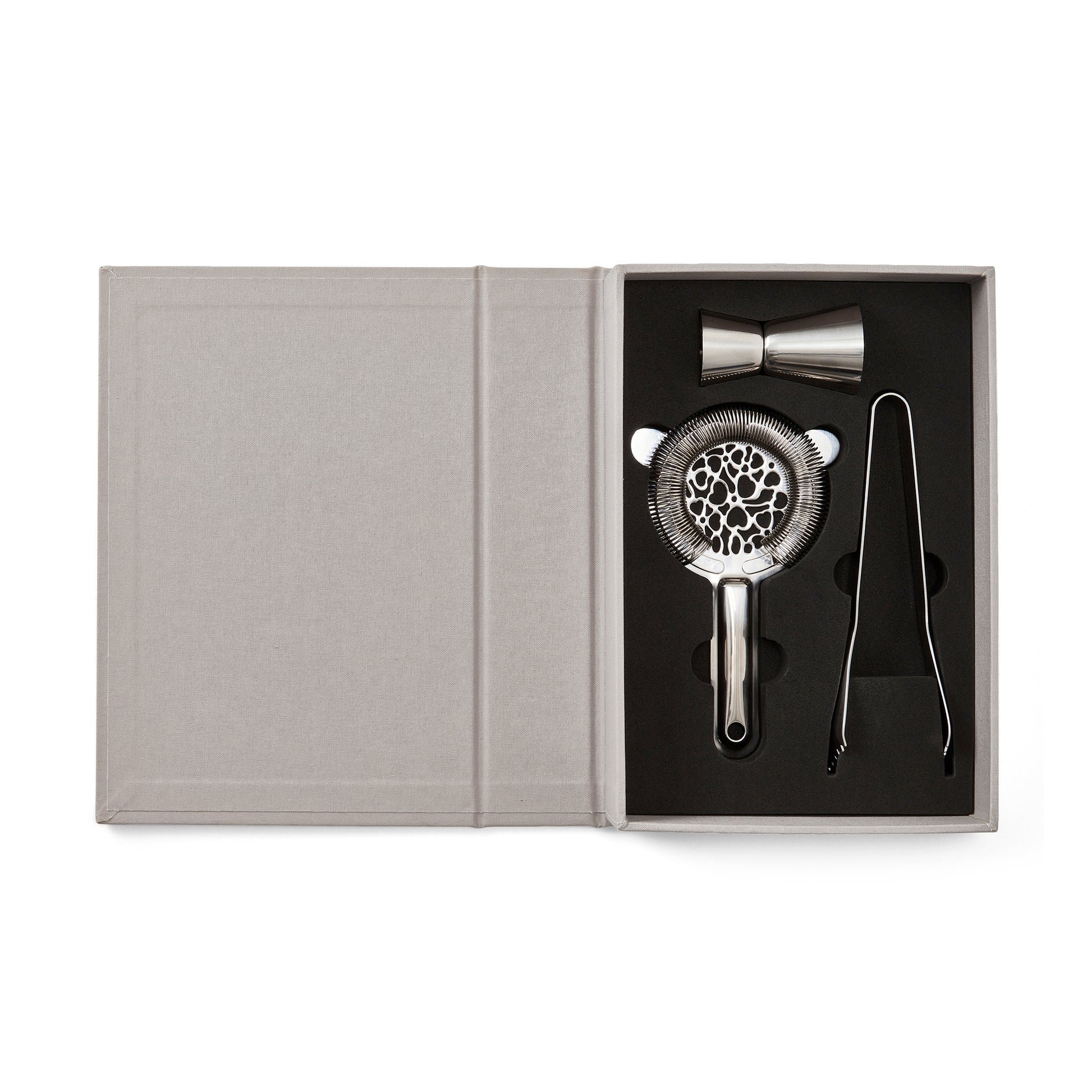 Cocktail Tools - The Essentials│Printworks│art. PW00628│opengeslagen met inhoud