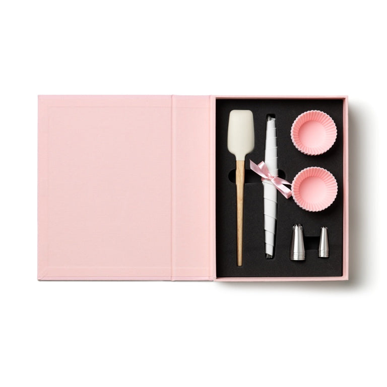Kitchen Essentials Cupcake Tools│Printworks│art. PW00703│geopend met onderdelen in boek