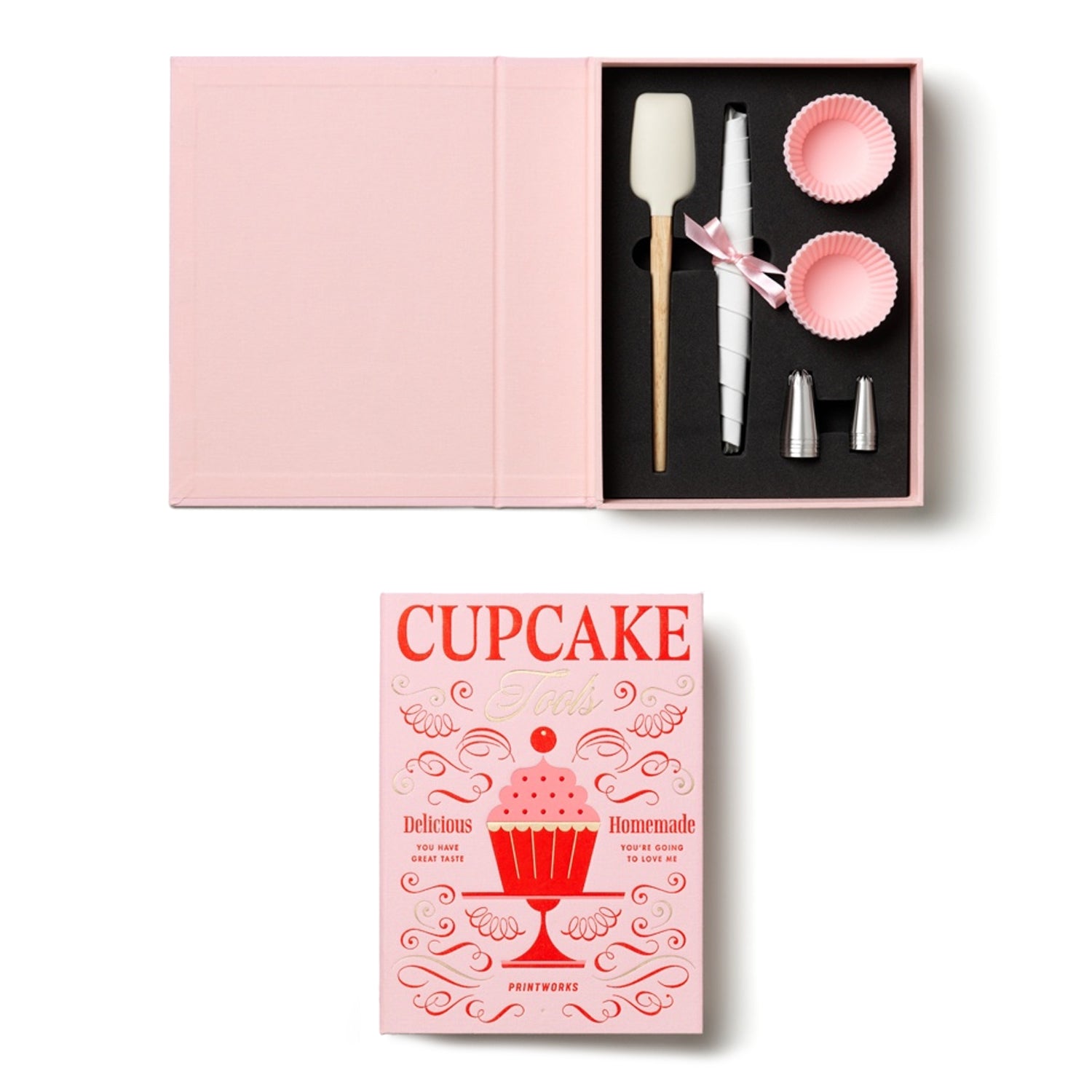 Kitchen Essentials Cupcake Tools│Printworks│art. PW00703│boek geopend en gesloten