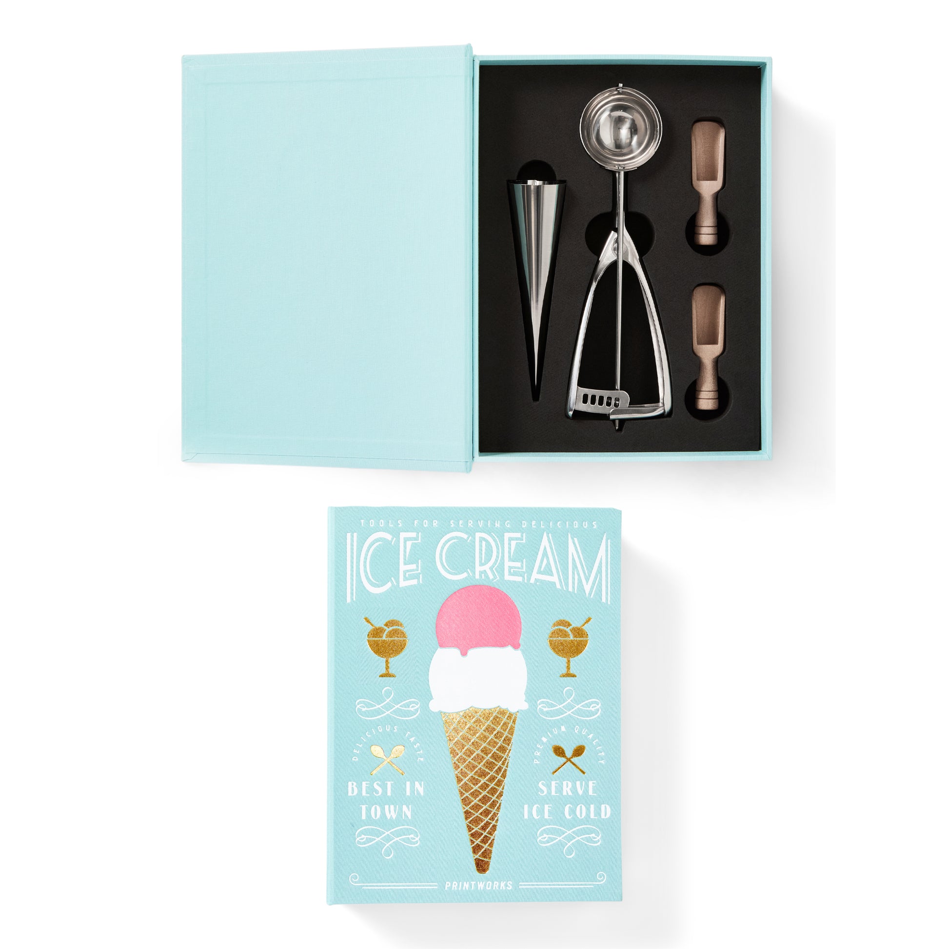 Ice Cream Tools The Essentials│Printworks│art. PW00675│boek gesloten en geopend