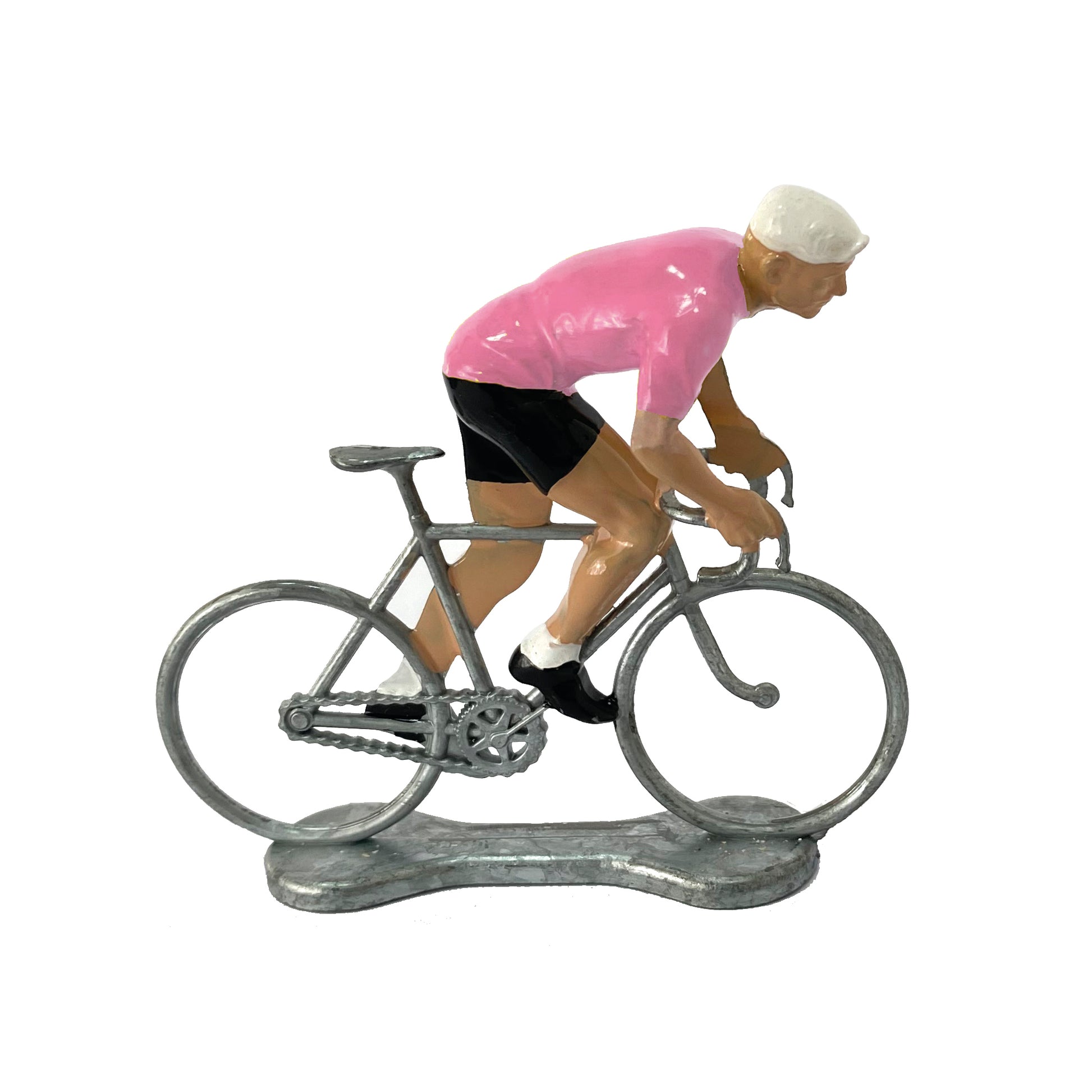 Miniatuur Wielrenner Klimmer Roze Trui│Bernard&Eddy│art. 303660│zijaanzicht