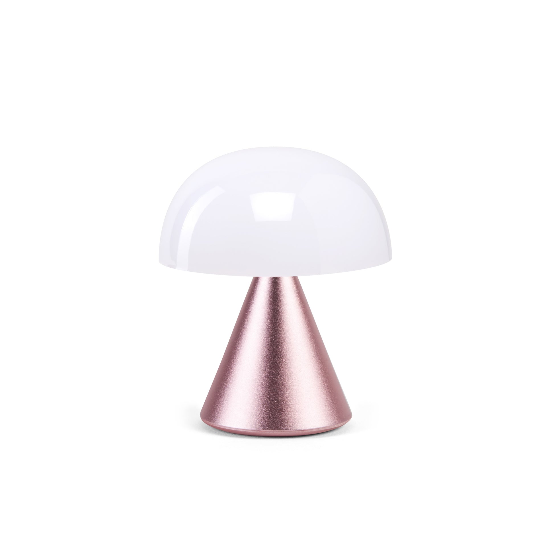 Lexon Mina Small Roze│Oplaadbare LED lamp│art. LH60MLP│vooraanzijde met licht uit