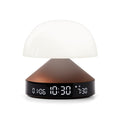 Lexon Mina Sunrise Wekker│Wake-Up Light Bronze│art. LR153BZ│voorkant met wit licht aan