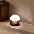 Lexon Mina Sunrise Wekker│Wake-Up Light Bronze│art. LR153BZ│boven bed met warm licht aan