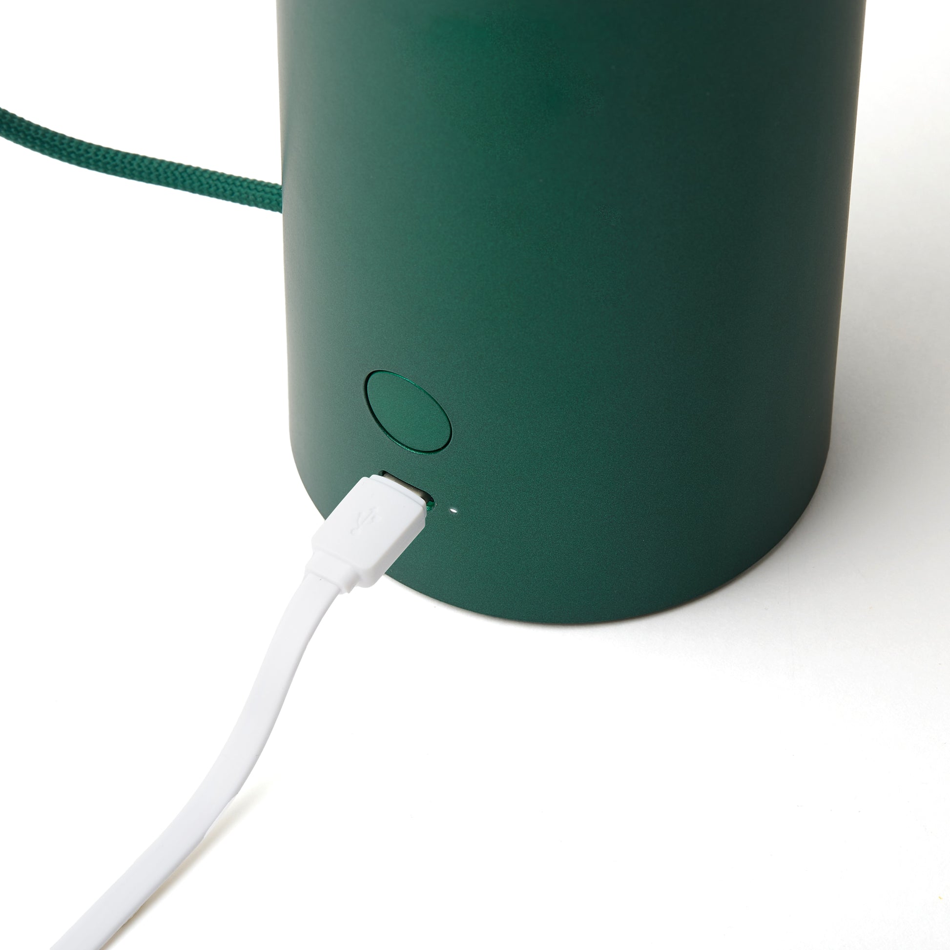 Lexon Orbe Donkergroen│Oplaadbare Tafellamp│art. LH88DG1│met kabel in USB-poort
