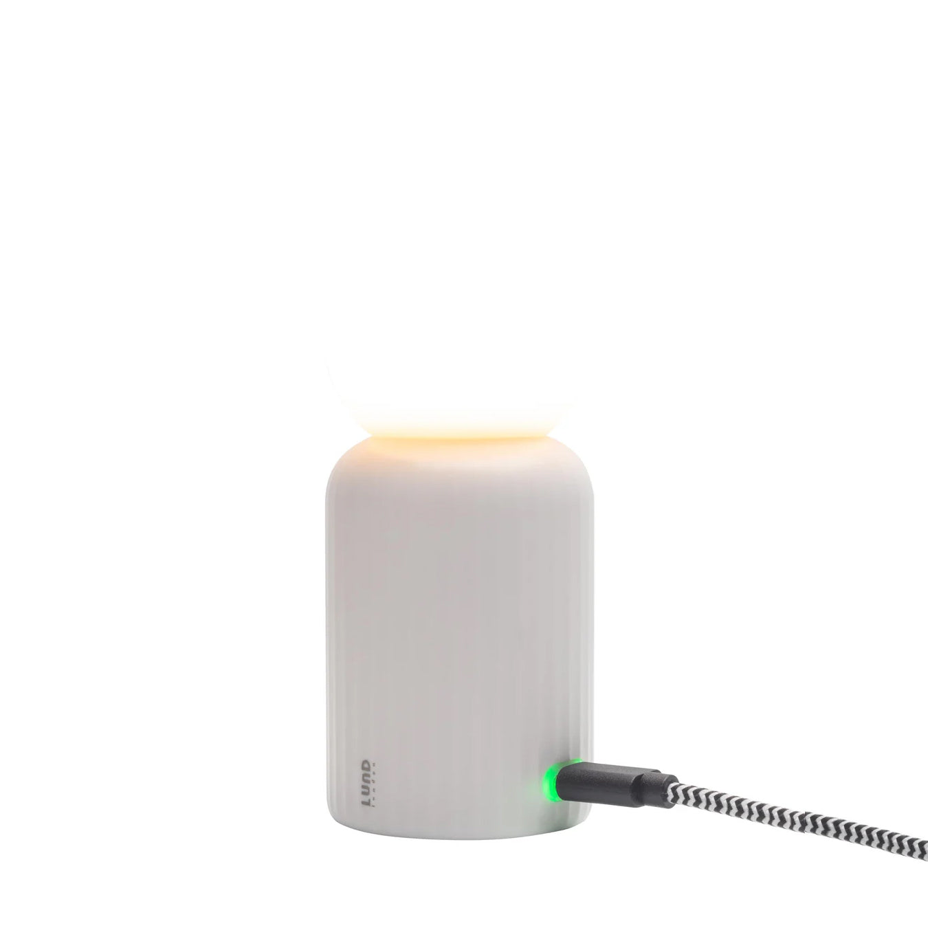 Mini Lamp White Lund London│art. 7541│vooraanzicht met USB-C kabel
