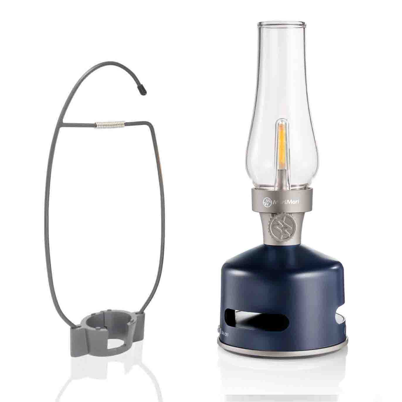 MoriMori Led Lantern & Bluetooth Speaker Moonlit Ocean Navy│Buitenverlichting│art. FLS-2010-SN│met hanger