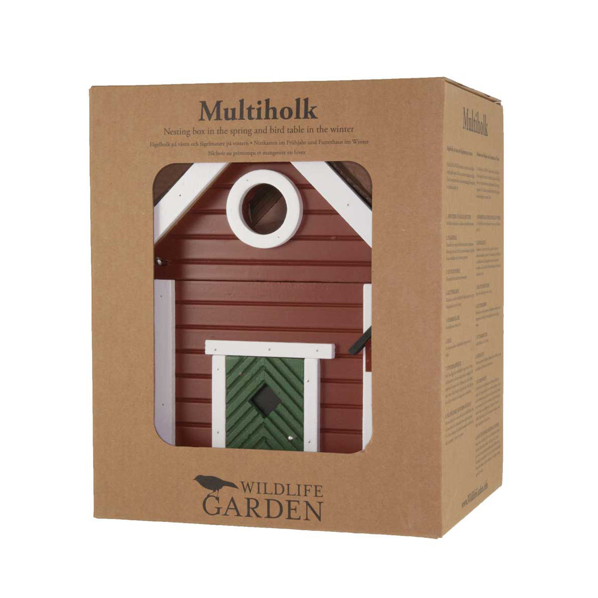Multiholk Red Cottage Vogelhuis│Wildlife Garden│art. WG101│verpakking