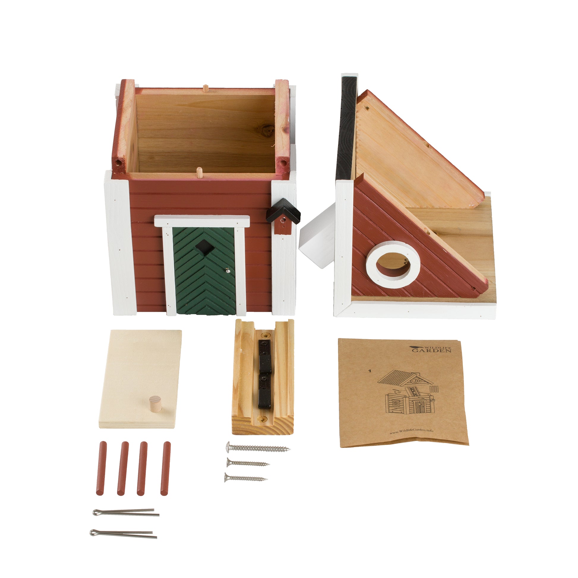 Multiholk Red Cottage Vogelhuis│Wildlife Garden│art. WG101│losse onderdelen