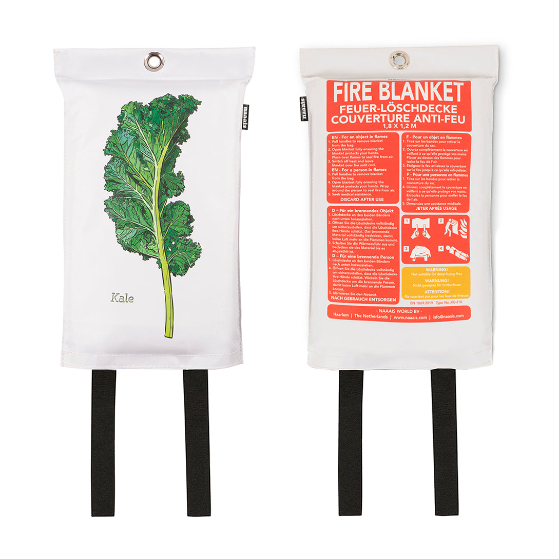 Blusdeken Boerenkool Naaais│Fire Blanket│art. FB01KAL│voor- en achterkant