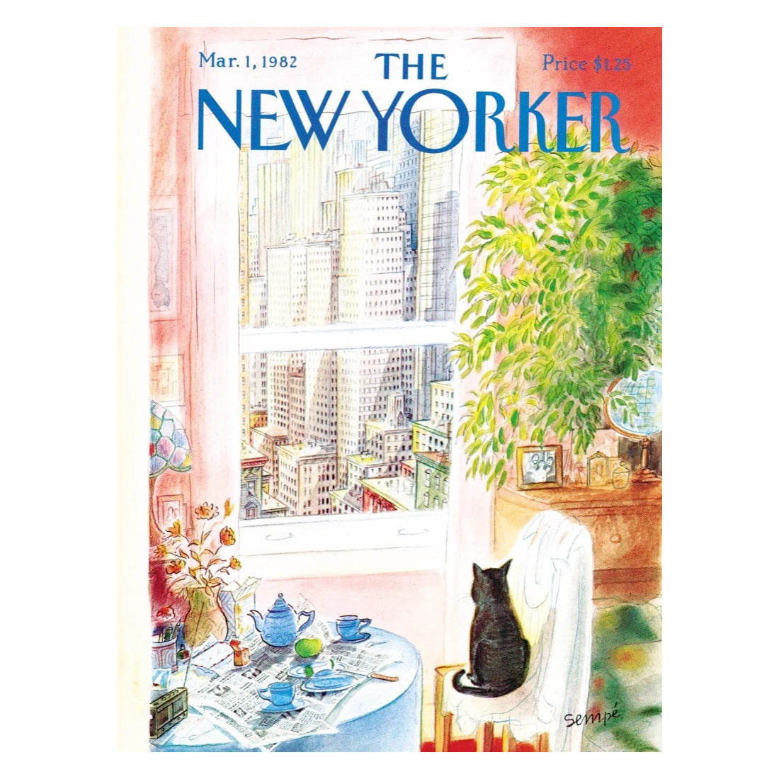 Puzzel Cat's Eye View│The New Yorker │art. NPZNY1708│originele afbeelding tijdschrift