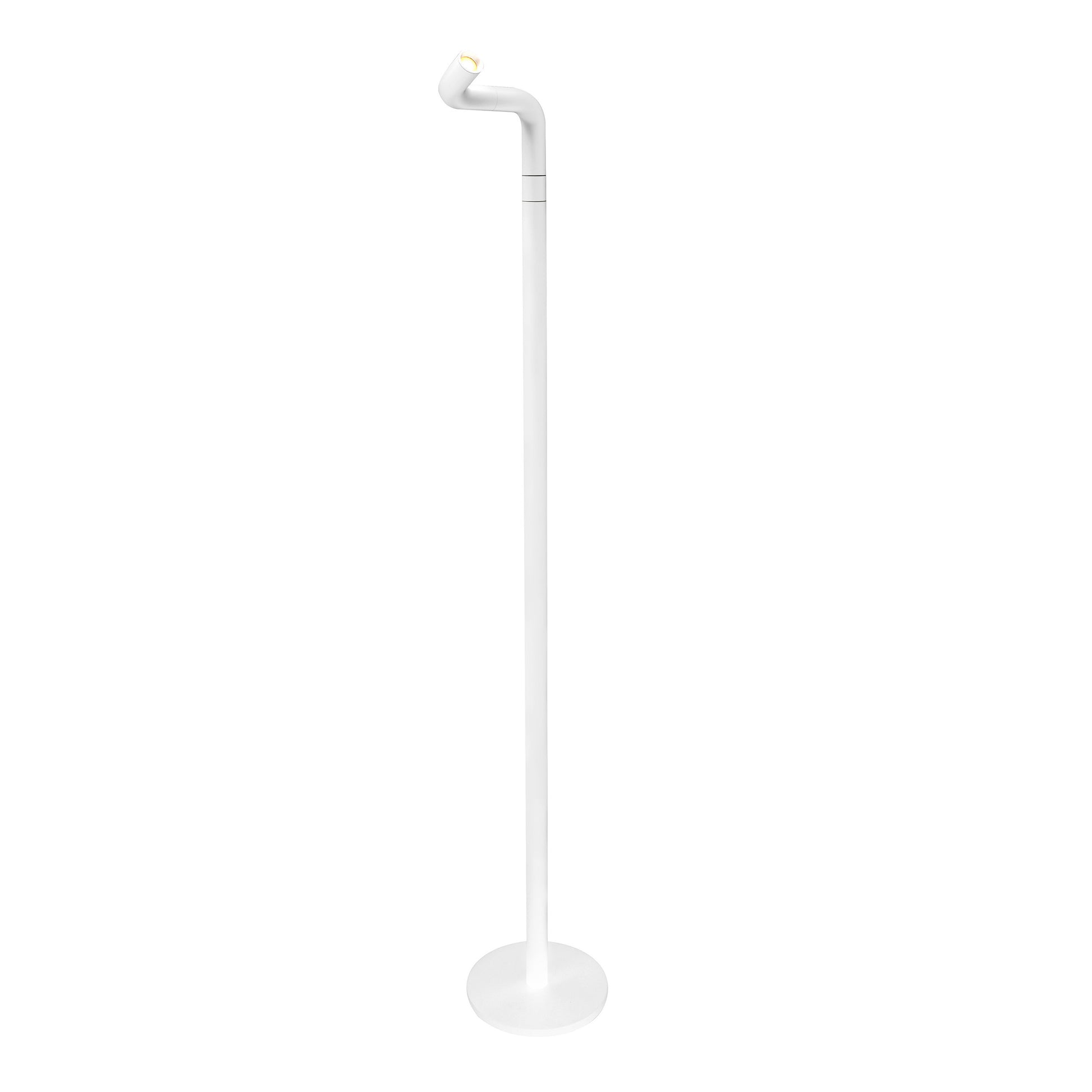 Newdes Pipe Oplaadbare Vloerlamp Wit│art. 77011│vooraanzicht met wittte achtergrond